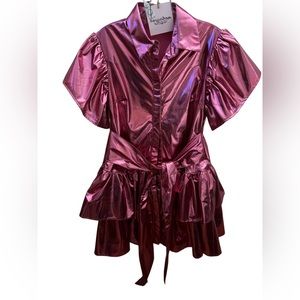 MADELEINE SIMON STUDIO | women’s pink  dragon fire pink metallic - Size Medium